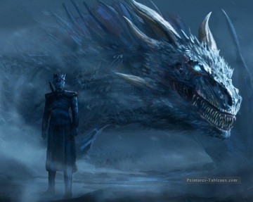 Fantaisie œuvres - Le Roi Nuit et Dragon Le Trône de fer